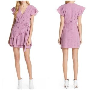 Anthropologie Dolan Patsy Eyelet Wrap Dress Size XS